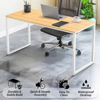 SHW Mission 40-Inch Home Office Computer Desk, Oak - Image 4