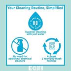 E-Cloth Microfiber Cloth, World's Leading Premium Microfiber Cleaning Cloth, Twice as Durable as Competition, 1 Year Guarantee, Ideal for Kitchen, Countertops, Sinks, and Bathrooms, Green, 4 Pack - Image 6