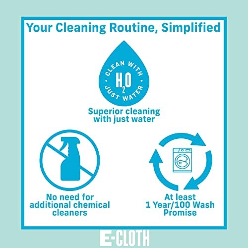E-Cloth Microfiber Cloth, World's Leading Premium Microfiber Cleaning Cloth, Twice as Durable as Competition, 1 Year Guarantee, Ideal for Kitchen, Countertops, Sinks, and Bathrooms, Rose, 2 Pack - Image 6