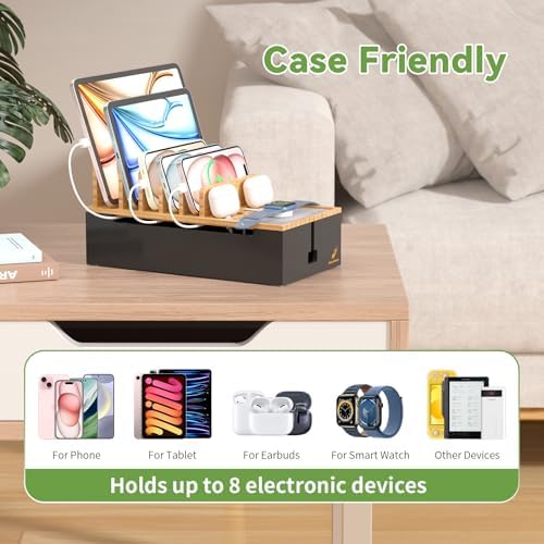 Pezin & Hulin Cord Organizer Box with 6 Wire Cables-Natural + Black - Image 3