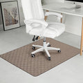 Chair Mat for Hardwood Floor, 50x63 Desk Computer Chair Mat for Hard Wood & Tile Floor, Large Anti-Slip Hard Floor Protector Rolling Chair for Office Home， Brown Square by RccugmatS
