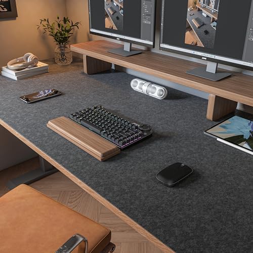 DAWNTREES Large Felt Desk Mat, 47.2"x 23.6", Desk Pad for Office and Home by PremiumDeskPadatDawnTrees
