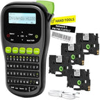Label Maker Machine with 4 Tapes, Wire Label Maker Waterproof-Labels by HOME