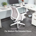 Staples Office Chair Mat, Clear, 60x46 Inch, Medium-Pile Carpet - Image 2