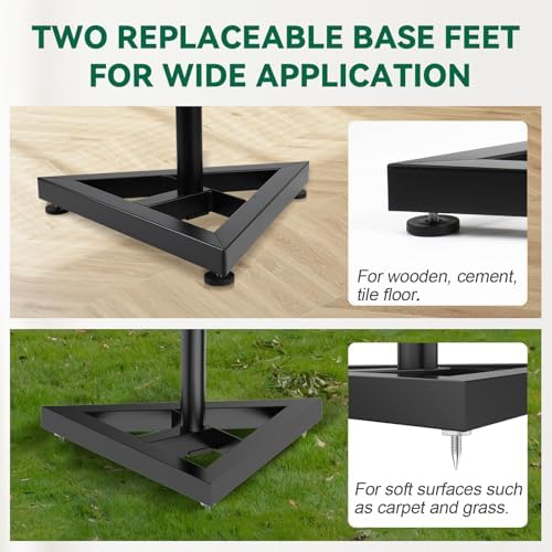 Vondynote Pair Studio Monitor Stands 32.6"-50.9" Base Floor Speaker Stands - Image 6
