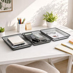 BTSKY 3 Pack Metal File Tray, Desk Organizer for Office Documents & Papers - Image 7