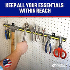 Master Magnetics 24" Magnetic Bar Tool Organizer - Easy to Install Magnet Storage Holder for House, Garage, Shed, or Job Site - Black Powder Coat - Image 3