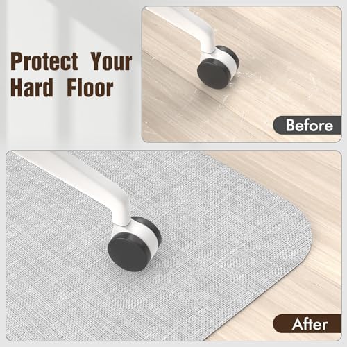 Blvornl Office Chair Mat for Hardwood Floor, Computer Chair Mat, 45"x 53" - Image 6