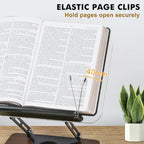 Book Stand for Reading, Adjustable Acrylic Cookbook Stand - Image 4