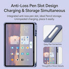 Keyboard Case with Touchpad for Galaxy Tab S10 FE/S10 Lite/S9 FE 10.9-Inch, Tab S9 11", Detachable Keyboard Case with Touchpad, 360 Degree Rotating Stand Cover with S Pen Holder, Purple - Image 7