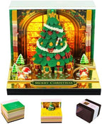 3D Art Calendar Memo Pad 2027,Time Piece Calendar 3D Christmas Tree Notepad Creative Rip Away Calendar Paper Carving Note by Dawnvive