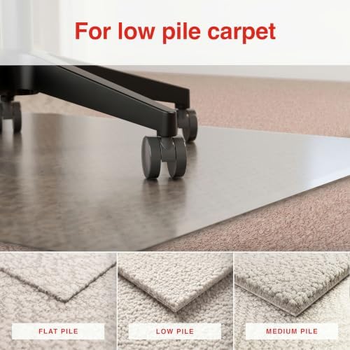 Staples Office Chair Mat with Lip, Low-Pile Carpet, 48" x 36" - Image 3