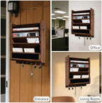 Rustic wall mail organizer,Key and Mail File Holder for Wall Mount - Image 6