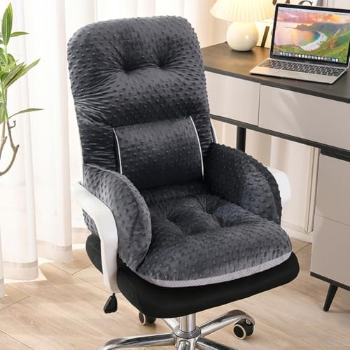 Office Chair Cushions with Armrest，Non-Slip Rocking Chair Pad with High Back Support for Dining Dorm Floor Car Office Patio by Unknown