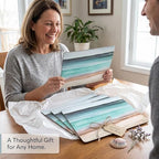 Pimpernel Coastal Shore Placemats, Set of 4 – (15.7" x 11.7") Cork-Backed Board with Lacquer Finish, Heat & Stain Resistant Surface Protectors for Dining Room, Kitchen & Beach-Inspired Décor - Image 6