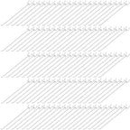 Shimeyao 200 Pcs Peg Board Hooks Stainless Steel Pegs,12 Inch,Silver by Shimeyao