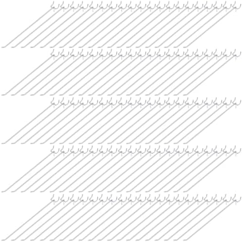 Shimeyao 200 Pcs Peg Board Hooks Stainless Steel Pegs,12 Inch,Silver by Shimeyao