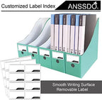 ANSSDO 24 Pack Teal Cardboard Magazine File Holder Storage Organizer - Image 4