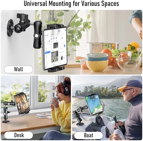 Aluminum Heavy Duty Tablet Mount Car Holder Dashboard for Truck and Vehicle - Image 3