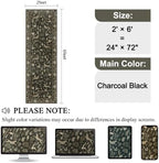 DUKINO 2x6 Runner Rug, Washable Animal Kitchen Rugs Non Slip Charcoal Black - Image 2