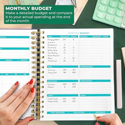 Clever Fox Budget Planner & Monthly Bill Organizer, Large Purple - Image 5