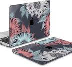 Mektron for MacBook Pro 16 inch A2141 Case 2020 2019 Release with Retina Display & Touch Bar & Touch ID, Blooming Chrysanthemums Plastic Hard Shell Cover Keyboard Skin Screen Protector Dust Plug - Image 5