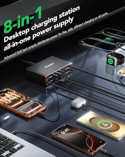 8-in-1 Retractable Charger for iPhone Duo/18 Pro Samsung Multiple Devices - Image 3