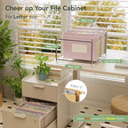 EcoStash Wheat Straw Hanging File Folders,7-Pocket Accordion Organizer - Image 2