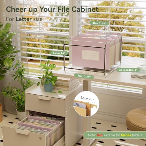 EcoStash Wheat Straw Hanging File Folders,7-Pocket Accordion Organizer - Image 2