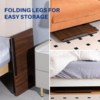 Laptop Desk for Bed Couch, Adjustable Foldable Bed Table with Cup Holder - Image 6