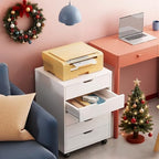 DEVAISE 5-Drawer Filing Cabinet Under Desk, Storage file Cabinet, White - Image 2