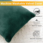 1 MIDDLE ONE 2 Pack Small Pillow, Memory Foam Mini Pillow 11 X 7 Inches for Travel, Sleeping, Nap and Neck, Knee, Lumbar Support, Tiny Cushion for Pet, Dogs (Dark Green) - Image 4