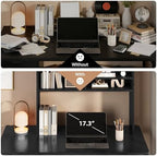 5-Tier Desk Shelf, 37.4''W Desktop Bookshelf for Computer Monitor - Image 4