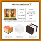3D Calendar 2027,Time Piece Calendar 2027 With LED Lights,3D Art Calendar Memo Pad,Orange Tabby Cat Desktop Decoration,Tear-Away 3D Paper Art Notepad,Christmas Gift,New Year Gift(Orange Tabby Cat) - Image 3