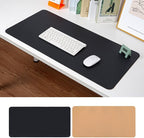 Ruby Lil Natural Cork & PU Leather Dual Side Mouse Pad Laptop Desk Table Protector Desk Writing Pad,Black,120x60cm by RubyLil