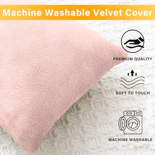 1 MIDDLE ONE 2 Pack Small Pillow, Memory Foam Mini Pillow 11 X 7 Inches for Travel, Sleeping, Nap and Neck, Knee, Lumbar Support, Tiny Cushion for Pet, Dogs (Light Pink) - Image 4