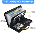 Fireproof Accordion File Organizer Bag A4 13 Pockets Black - Image 5