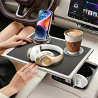 Car Desk for Laptop 360° Rotating Tesla Tray with Cup Holder Phone Stand by Unknown