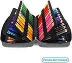 YOUSHARES Big Capacity Colored Pencil Case - 300 Slots large Pen Case Organizer with Multilayer Holder for Prismacolor Colored Pencils & Gel Pen (Grey) - Image 3