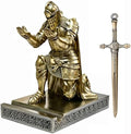 Knight Pen Holder Desk Organizer Office Decor Letter Opener for Desk Bronze by HDMbigmiHomeDecorations