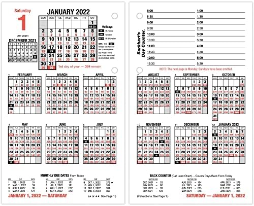 AT-A-GLANCE 2022 Daily Desk Calendar Refill by AT-A-GLANCE, 4-1/2" x 7-1/2", Loose-Leaf (E71250) - Image 7