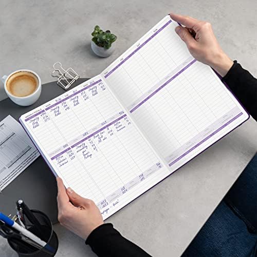 Clever Fox Income & Expense Tracker, Business Ledger 5.8x8.3 Purple - Image 6