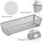 Neudeco Drawer Organizer Set, Silver, 5 Pack - Image 5