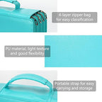 Vomgomfom PU Leather Pencil Case, Holds 100 Markers/300 Pens,Solid Green - Image 3