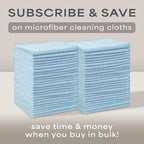 S&T INC. Microfiber Cleaning Cloth, 200 Pack, 11.5" x 11.5", Light Blue - Image 6