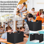 24 Pcs Desk Dividers for Students 14 × 17.5 × 14 Inch Plastic Durable and Waterproof Privacy Folders Shields Test Dividers with Classroom Privacy Boards for School Study Teacher Supplies (Black) - Image 6