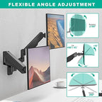 UPGRAVITY Dual Monitor Wall Mount for Two 17-32 inch Flat Computer Screens - Image 3