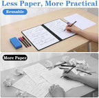4 Pcs Portable Dry Erase Board 12x9 inch with 3 Markers & Eraser, Foldable - Image 4