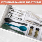 Large Clear Plastic Drawer Organizer 28 Pack - 5 Sizes (XL to small) Acrylic Drawer Organizer Trays for Kitchen Utensils, Gadgets, Bathroom, Vanity and Makeup, Office - Everything Can Be Organized! - Image 4