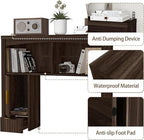 Desktop Shelf, Wooden Desk Hutch with Storage, Desktop Bookshelf - Image 5